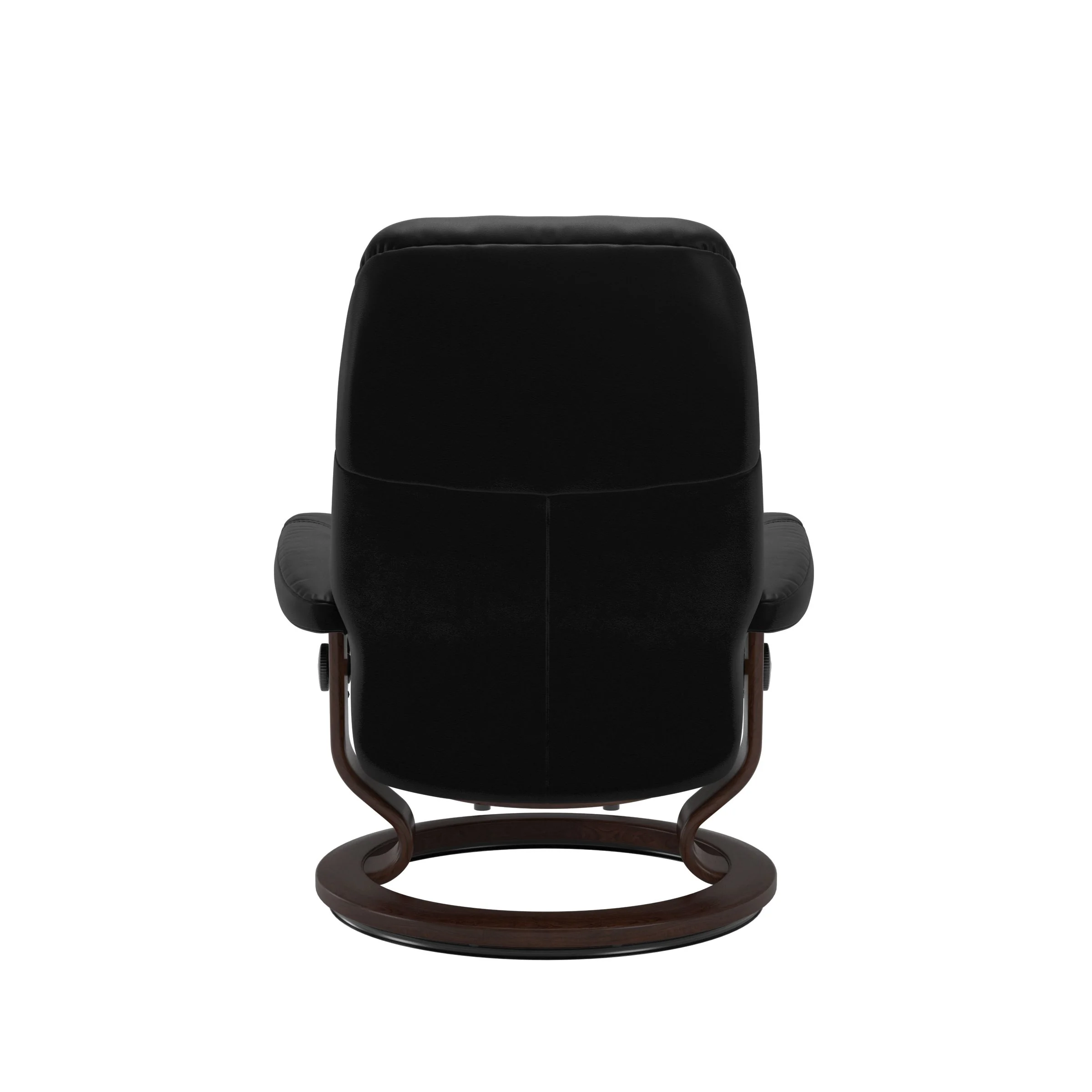 Stressless Consul Classic Sessel mit Hocker M Leder Batick Black Braun
