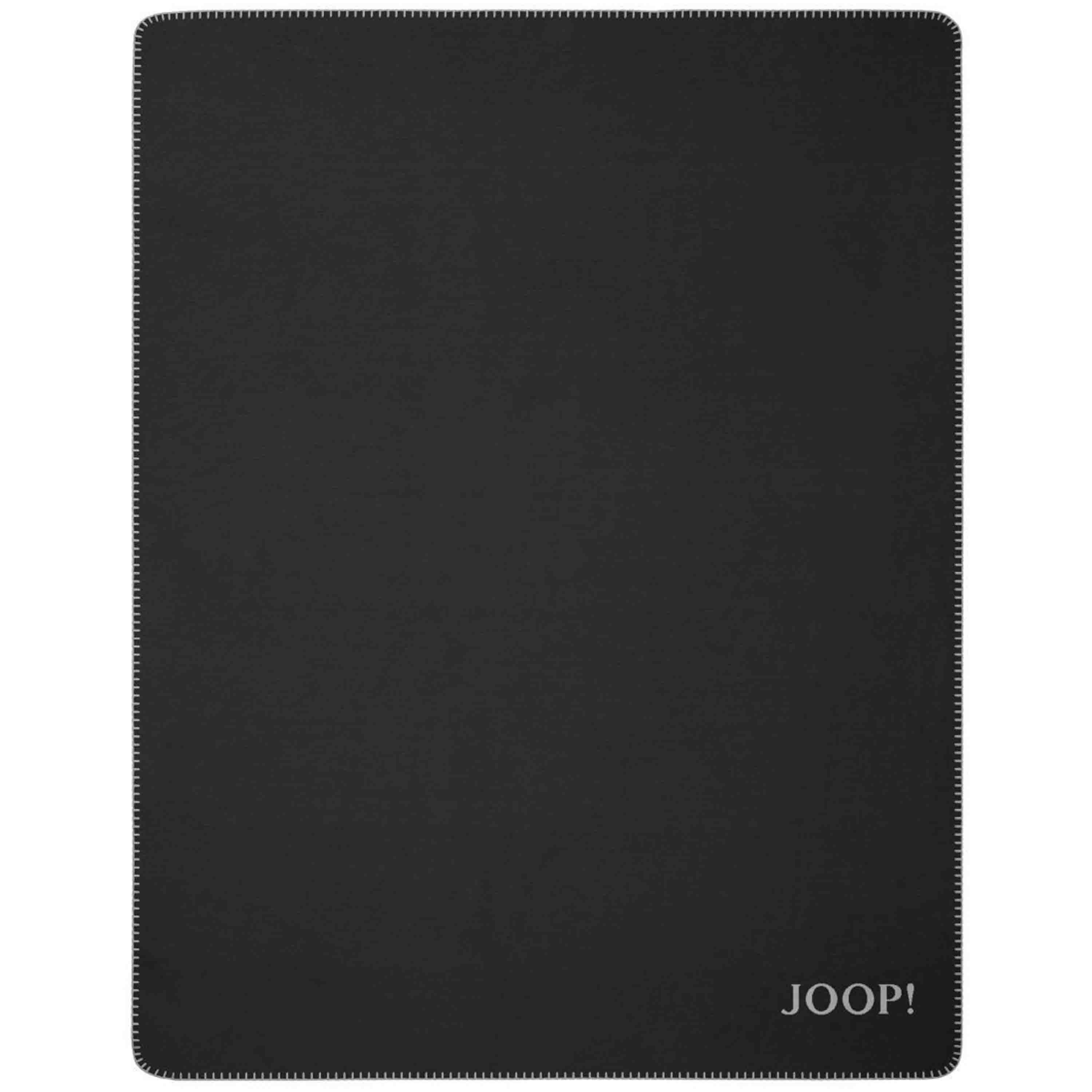 Joop! Wohndecke Uni Doubleface 150x200 cm Anthrazit Ash