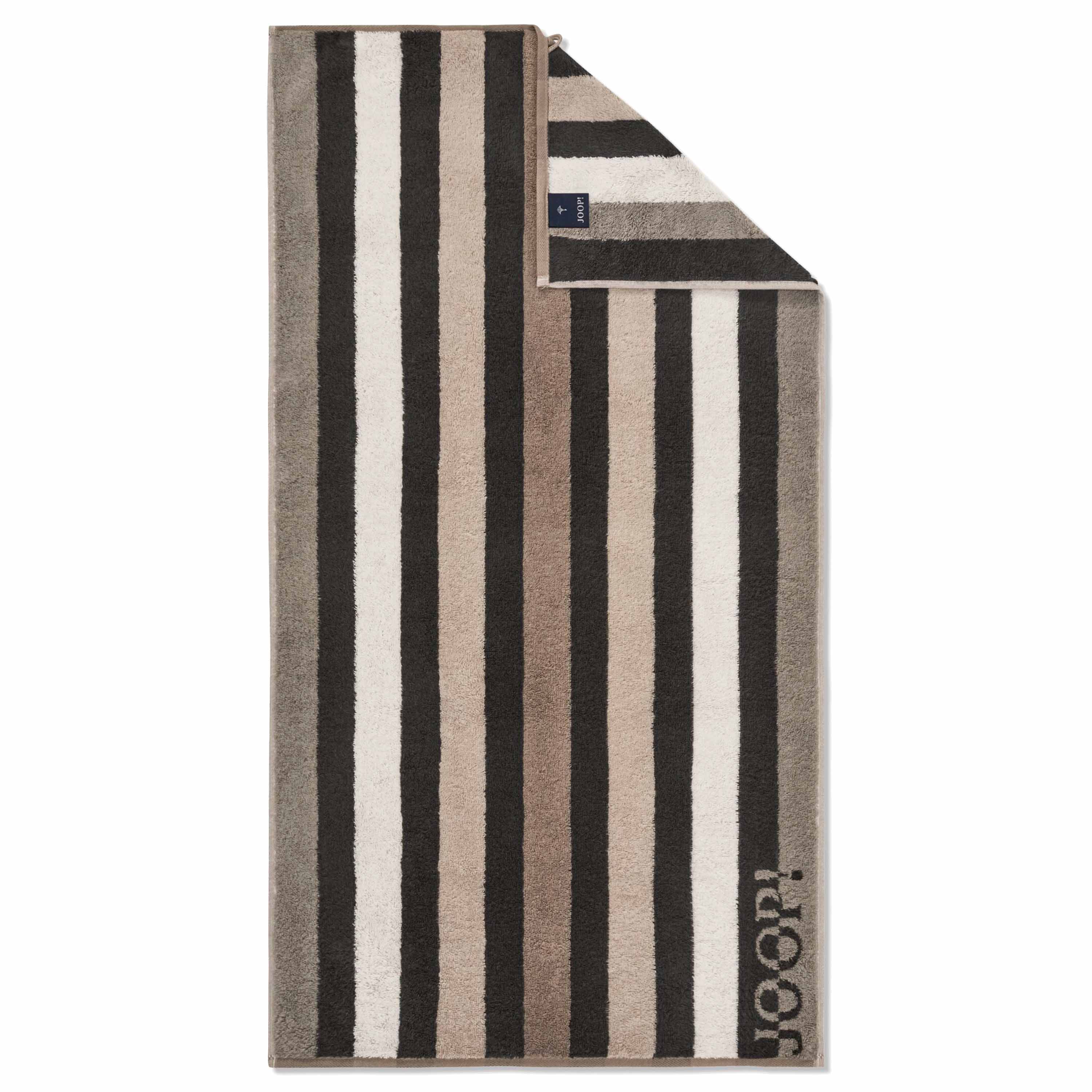 Joop! Duschtuch Tone Streifen 80/150 Sand Joop! Duschtuch Tone Streifen 80/150 Sand
