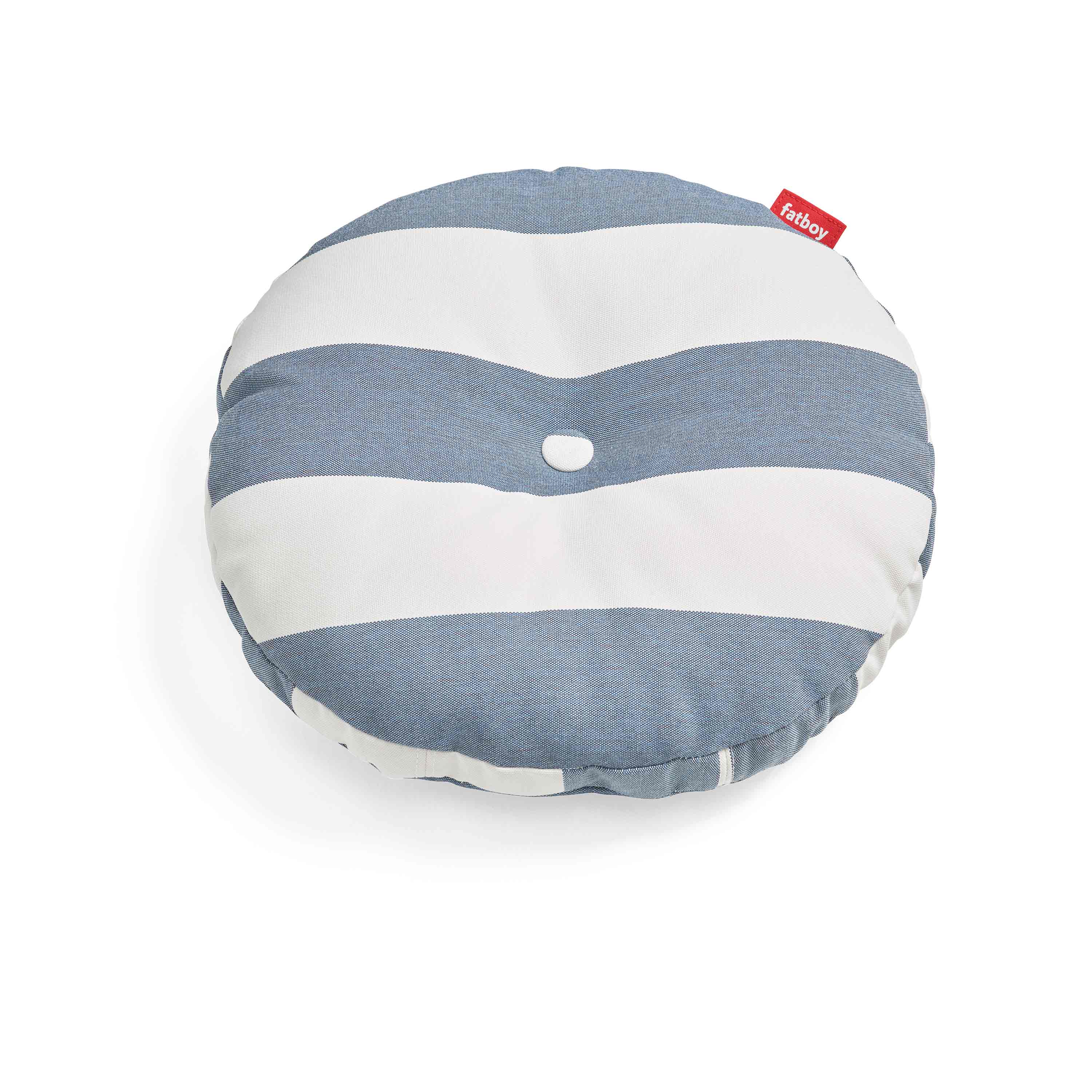 fatboy Kissen Circle Pillow Outdoor Stripe Ocean Blue