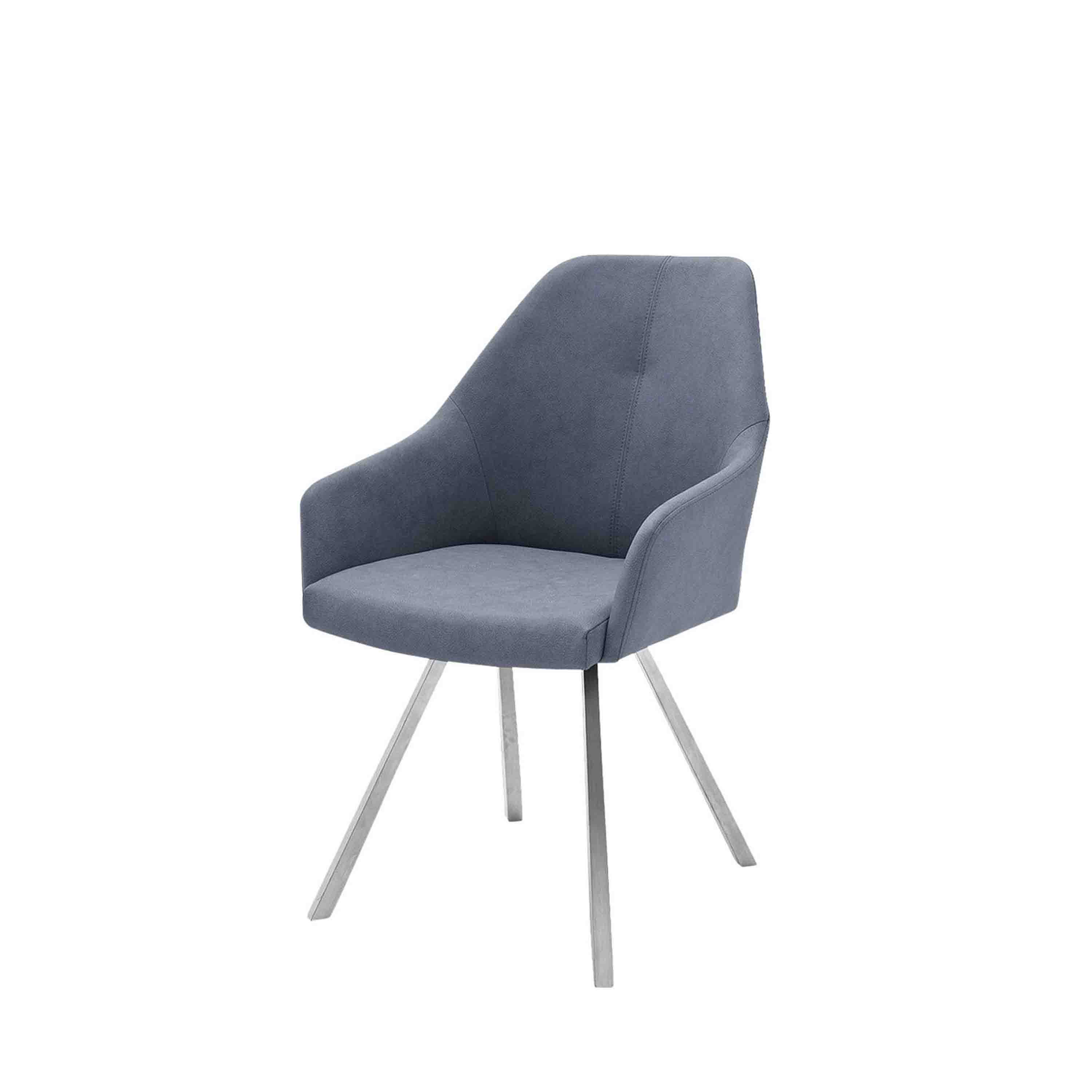 MCA Furniture 4-Fuß-Stuhl Madita 2er-Set Grau