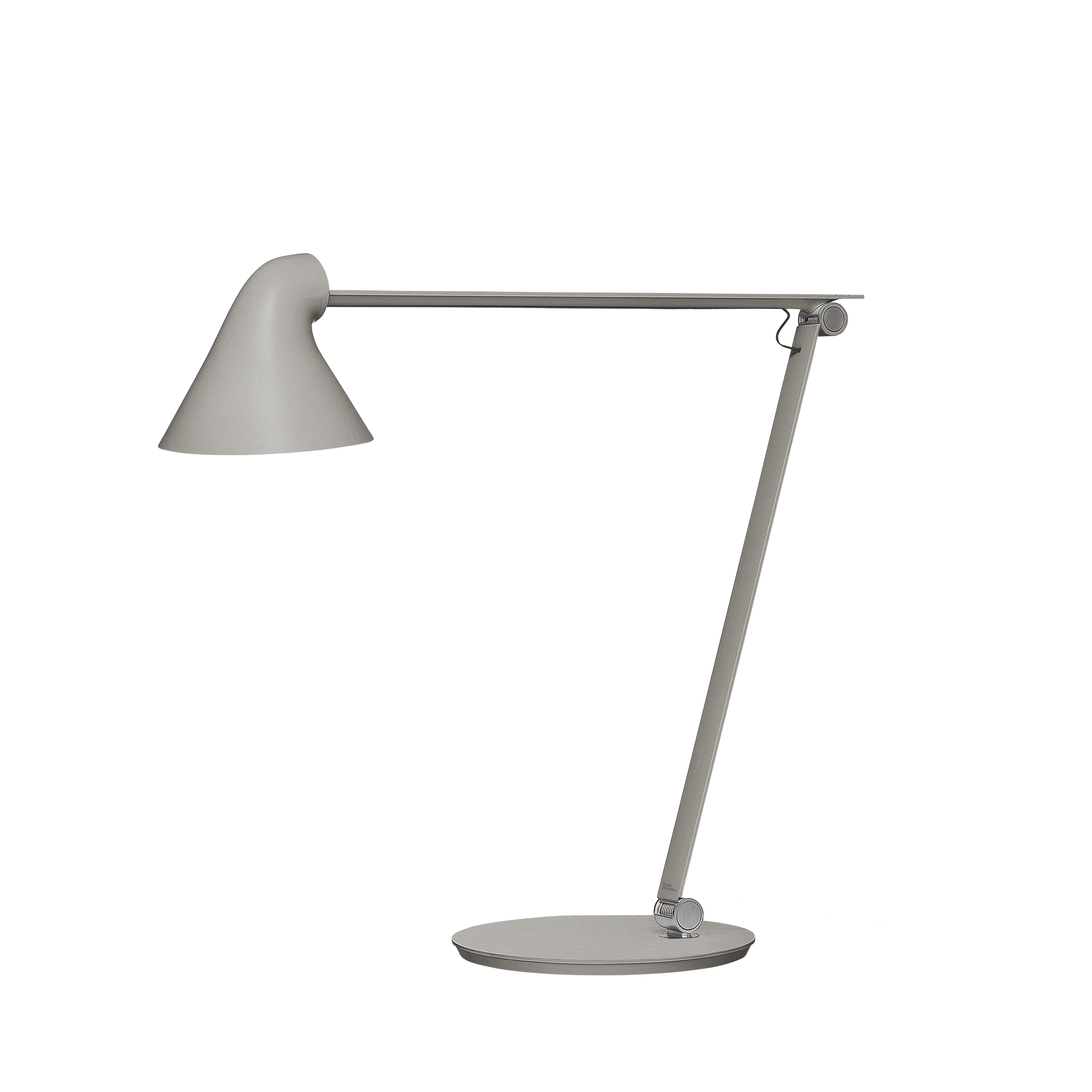 Louis Poulsen Tischleuchte NJP Leuchtenfuss Hellgrau Aluminium Louis Poulsen Tischleuchte NJP Leuchtenfuss Hellgrau Aluminium