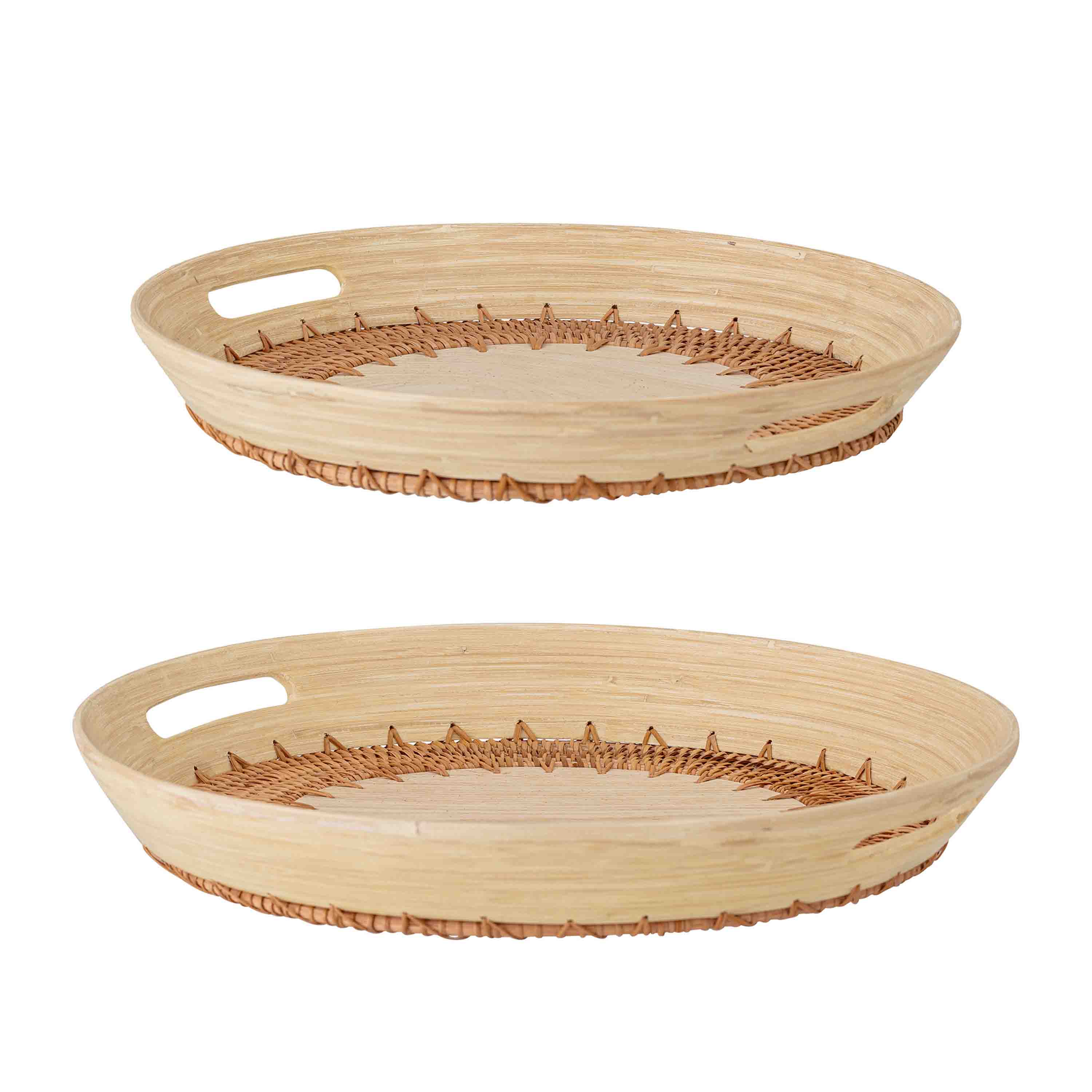 Bloomingville Tablett Lany 2er-Set Natur Bloomingville Tablett Lany 2er-Set Natur