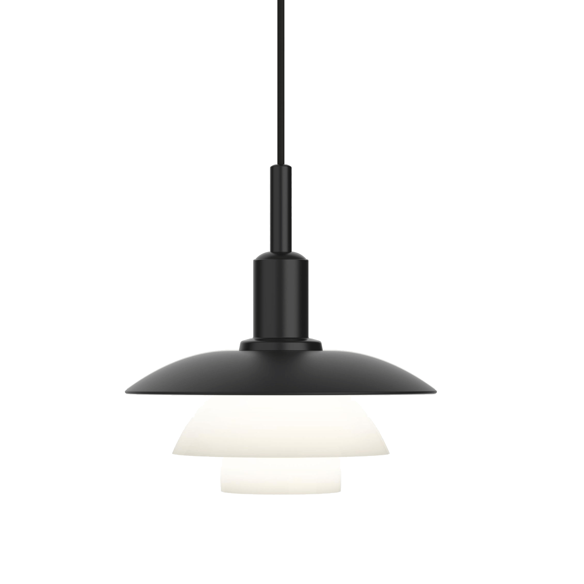Louis Poulsen Pendelleuchte PH 3-3 Pend V2 Schwarz/Weiß Louis Poulsen Pendelleuchte PH 3-3 Pend V2 Schwarz/Weiß