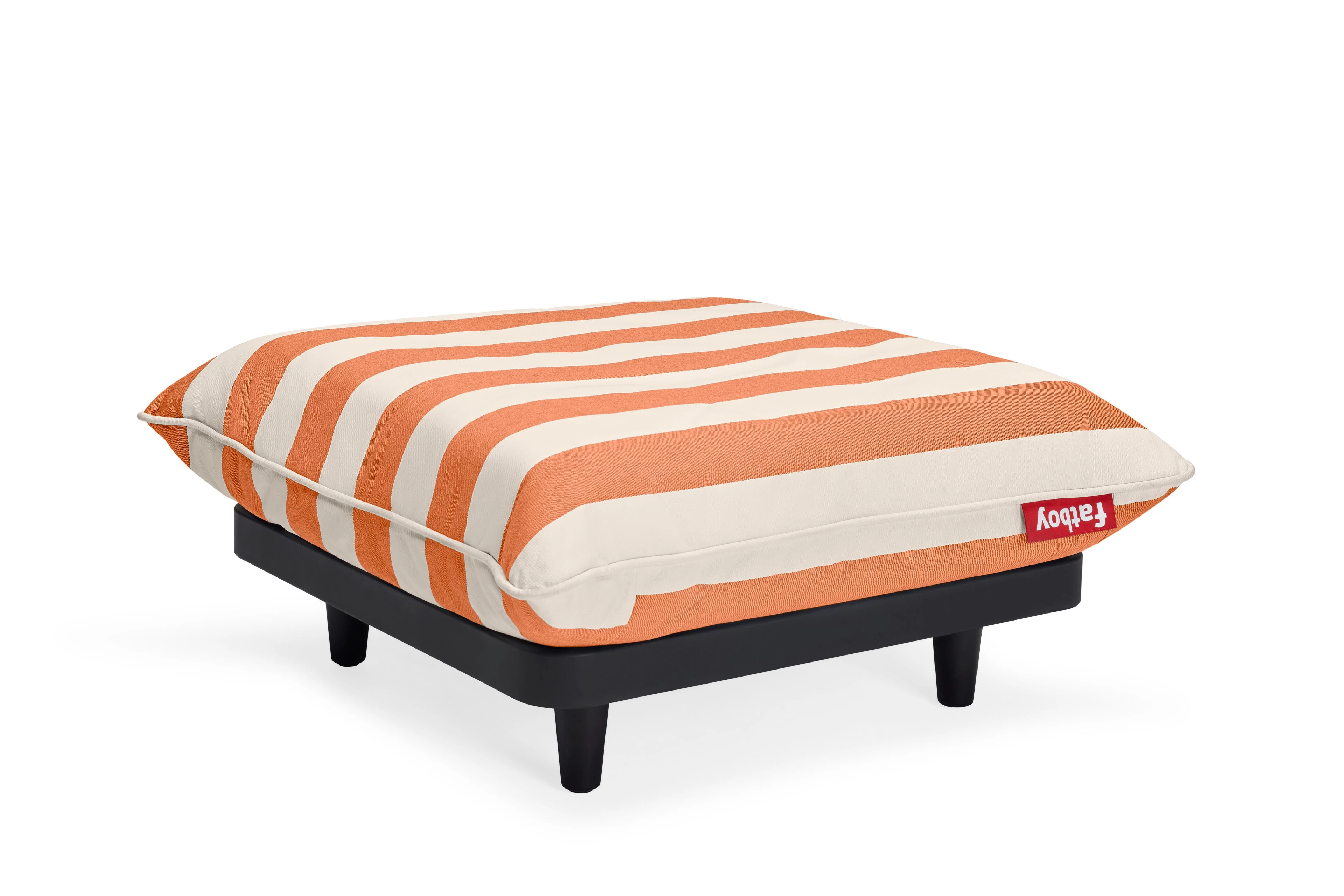 fatboy lounge_set Paletti Hocker Stripe Orange Creme