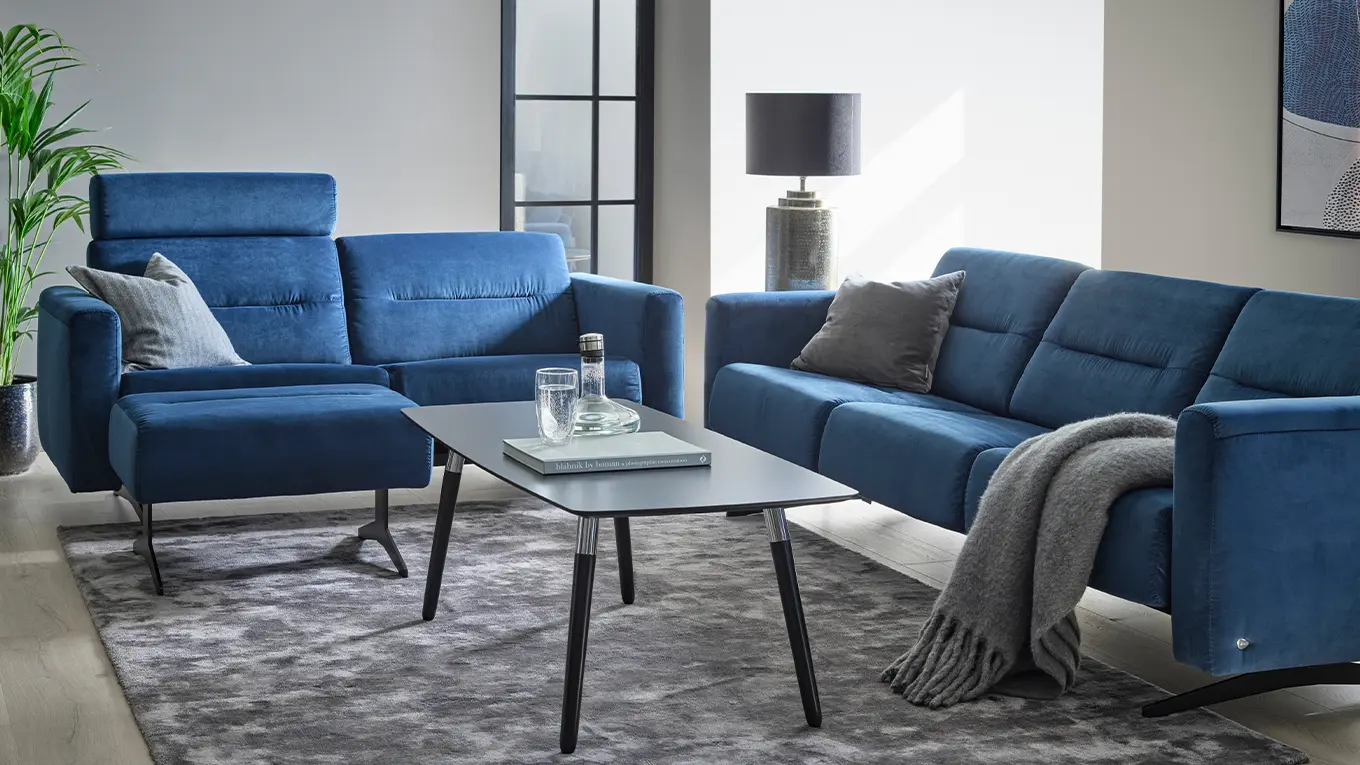 Stressless sofa in blau
