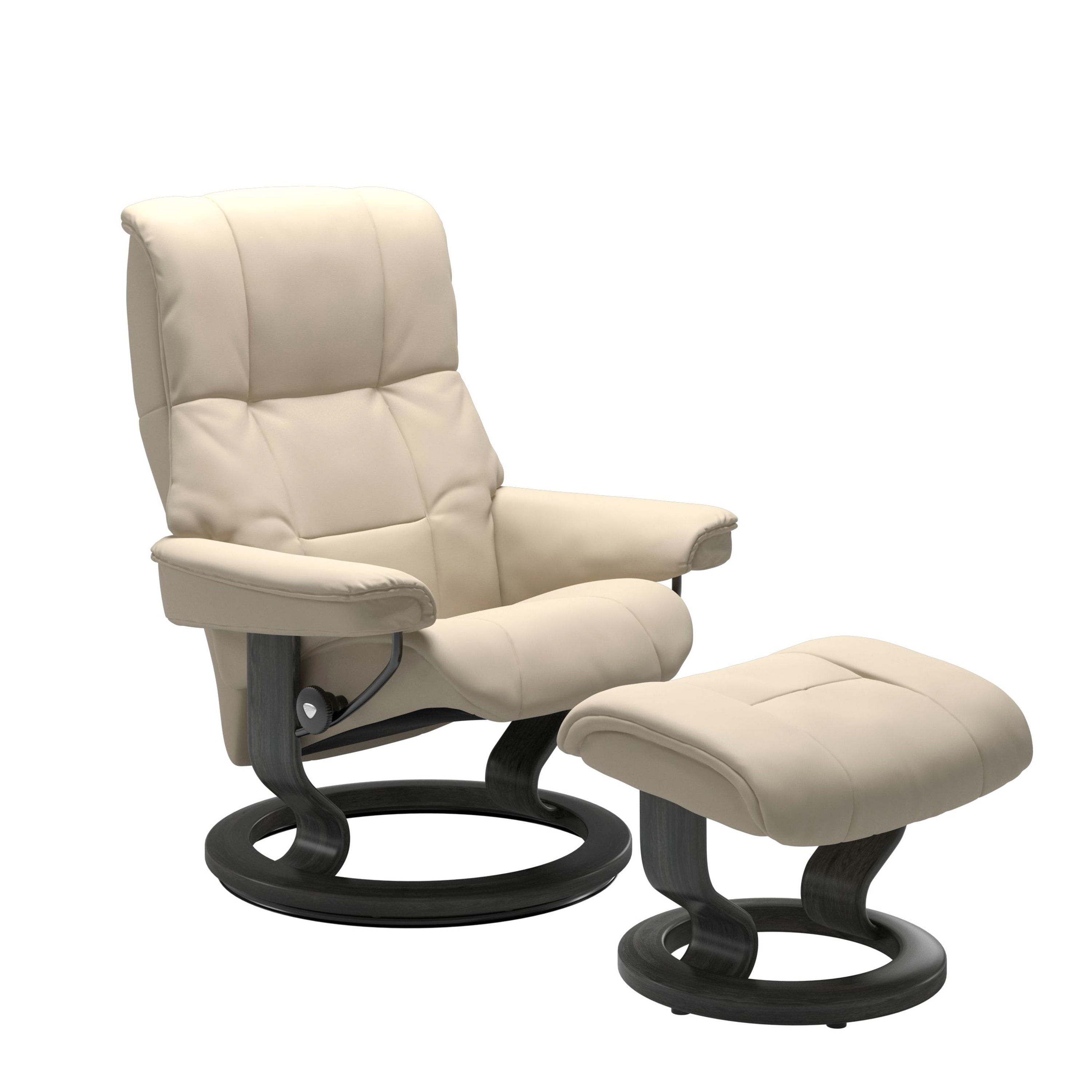 Stressless Mayfair Classic Sessel mit Hocker M Leder Batick Cream Grau Stressless Mayfair Classic Sessel mit Hocker M Leder Batick Cream Grau