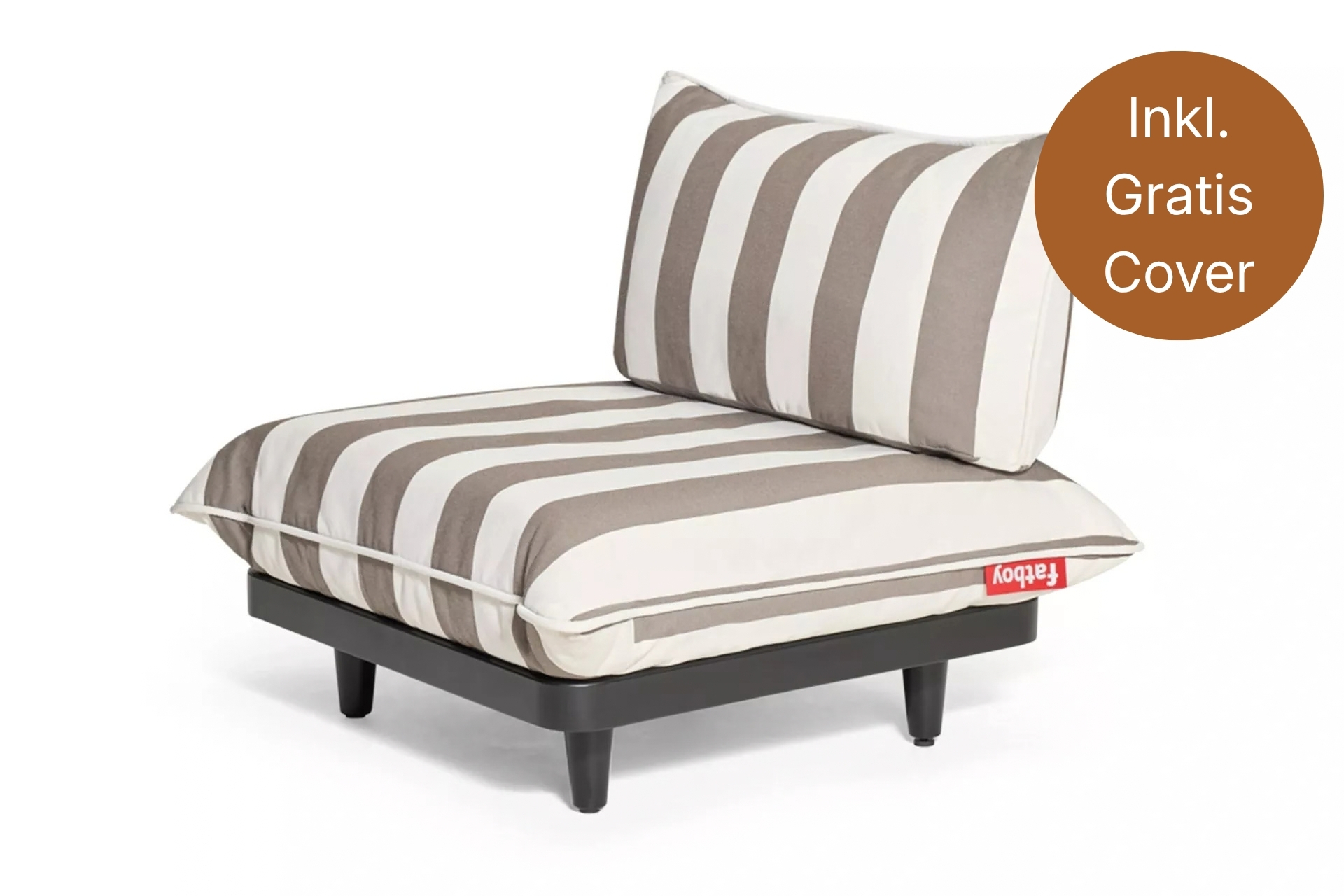 fatboy Gartensofa Paletti Seat Stripe Cacao