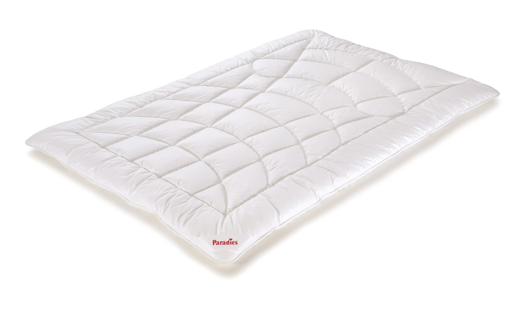 Paradies Winterbettdecke Korall Bio winterwarm 135x200 Weiß