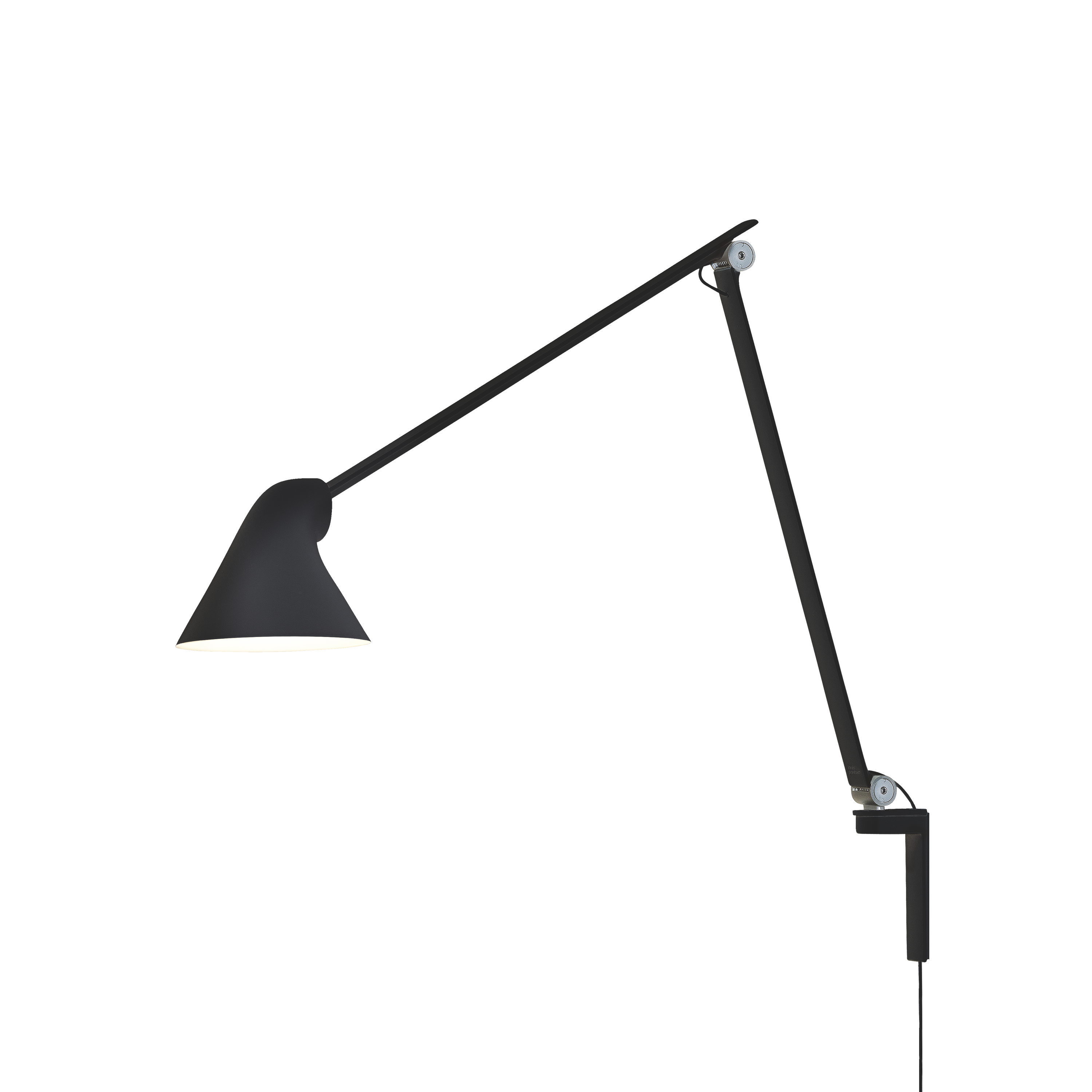 Louis Poulsen Wandleuchte NJP Langer Arm Schwarz Louis Poulsen Wandleuchte NJP Langer Arm Schwarz