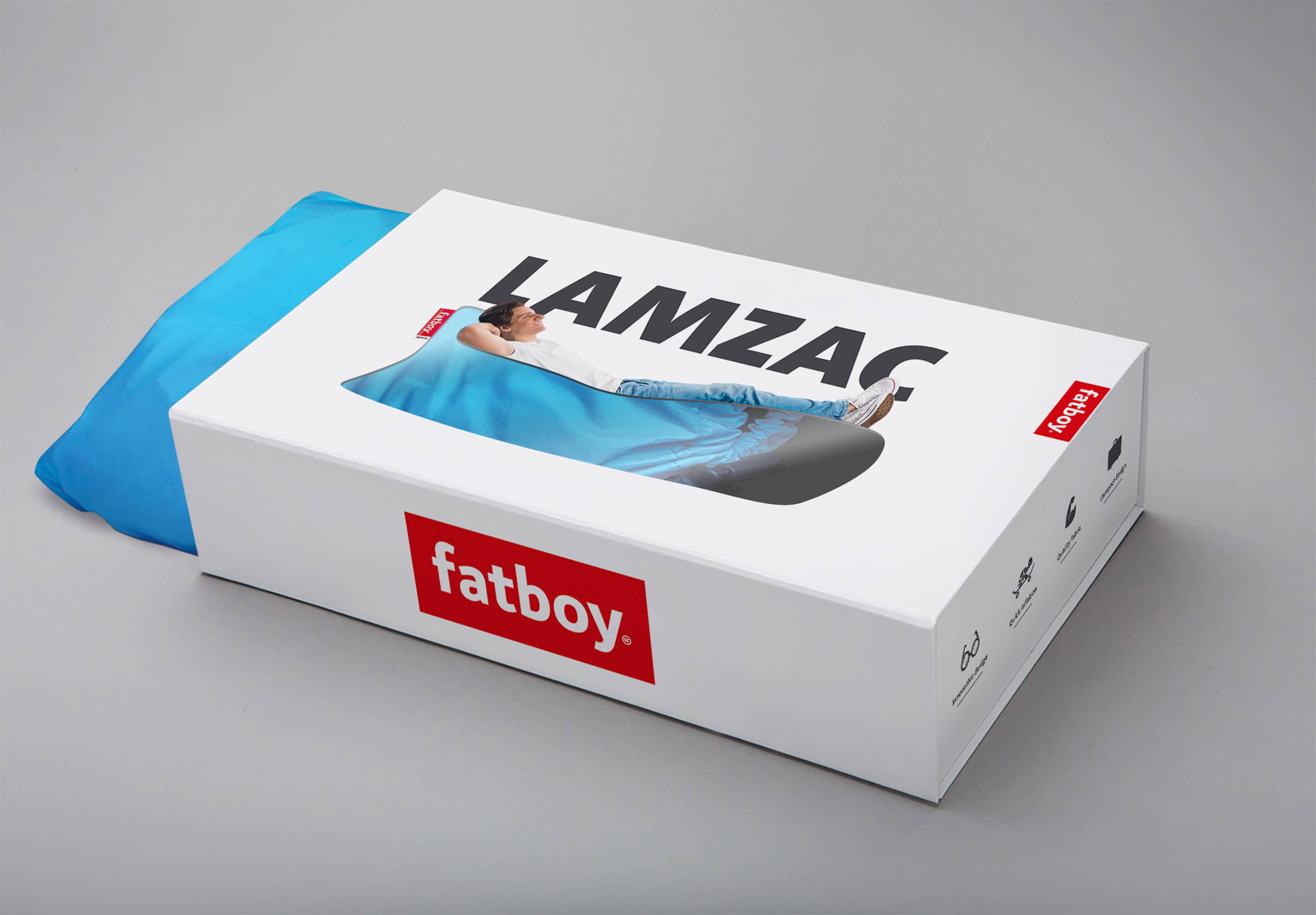 fatboy Aufblasbares Luftsofa Lamzac 3.0 Red