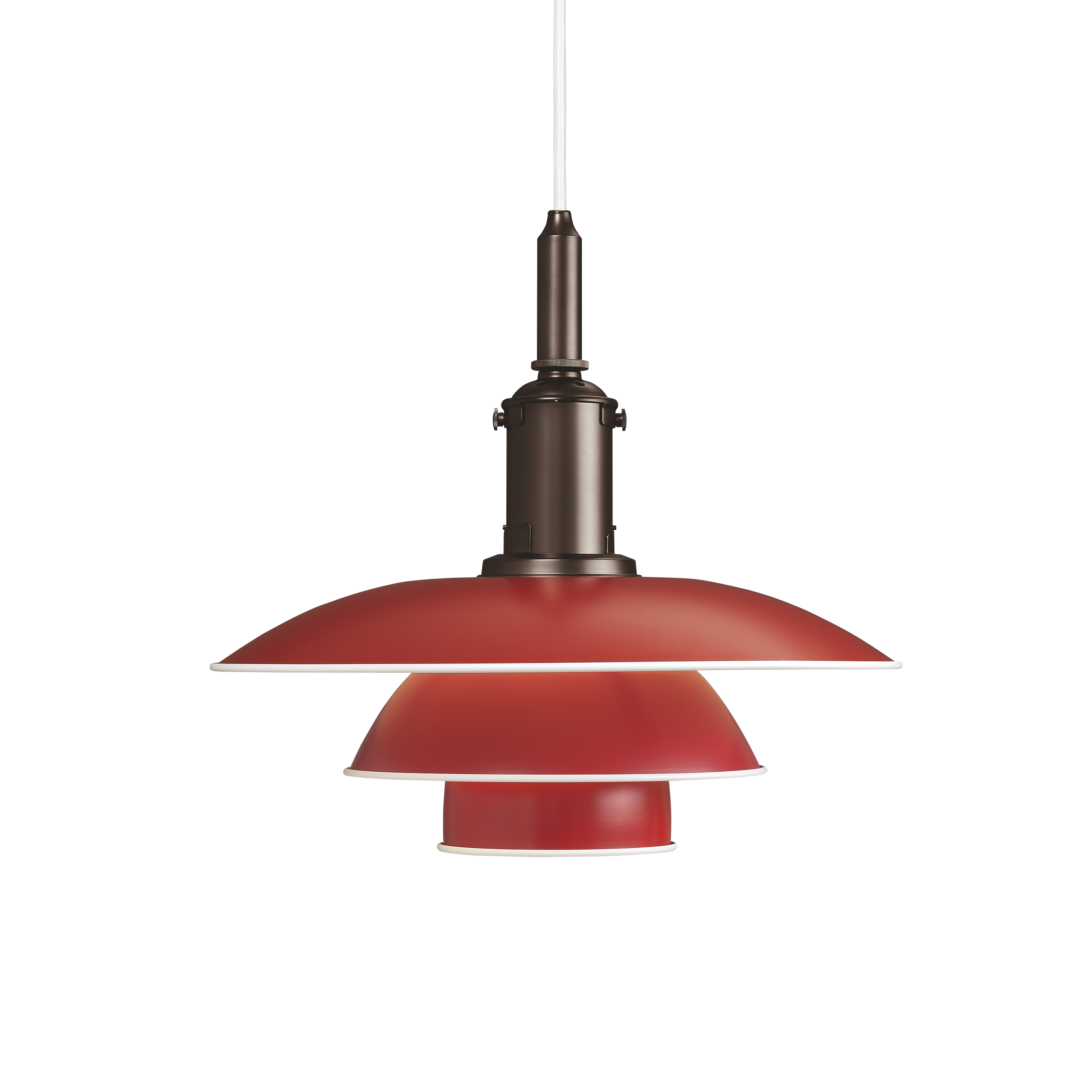 Louis Poulsen Pendelleuchte PH 3½-3 Rot Louis Poulsen Pendelleuchte PH 3½-3 Rot