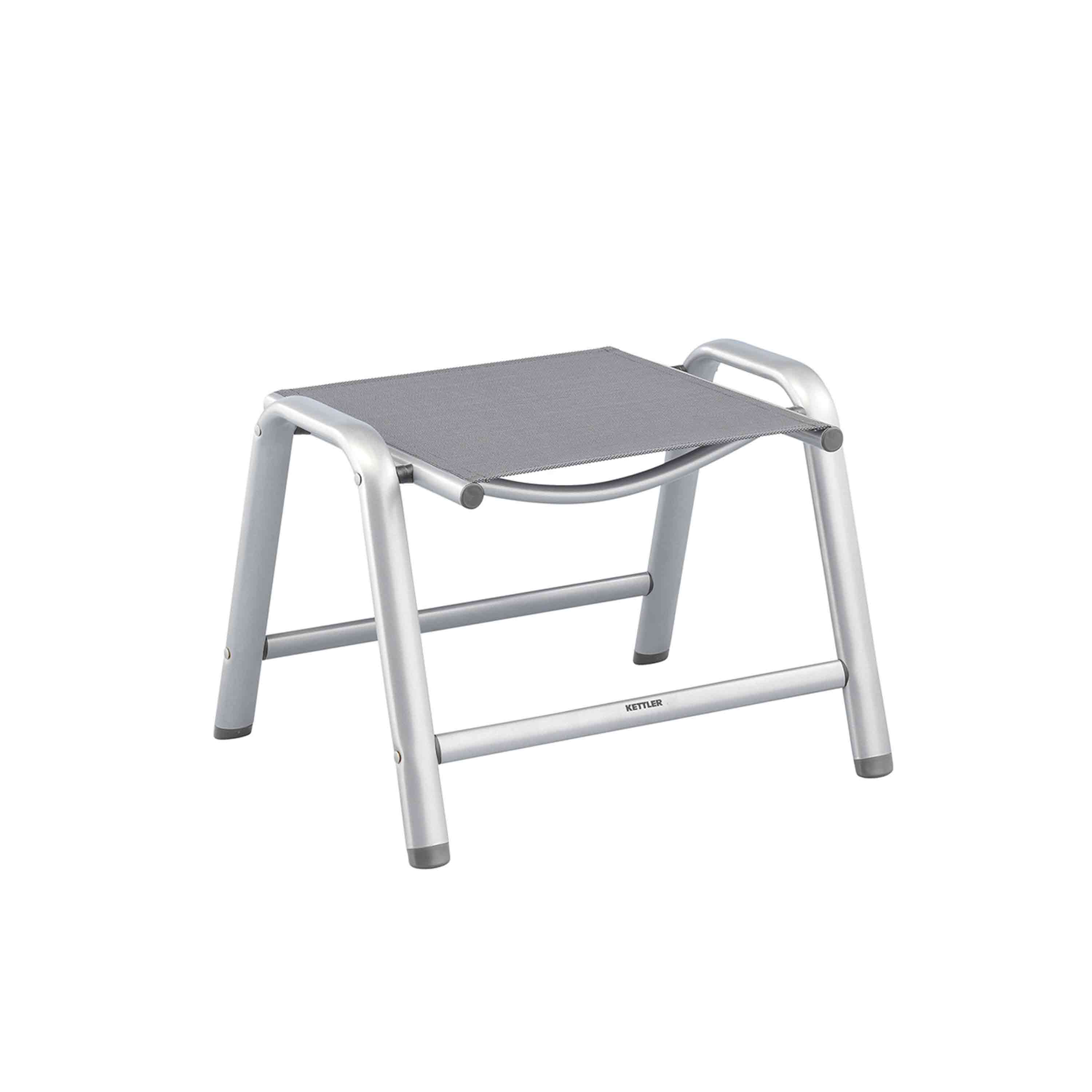 Kettler Gartenhocker Cirrus Silber/Anthrazit-Grau Kettler Gartenhocker Cirrus Silber/Anthrazit-Grau