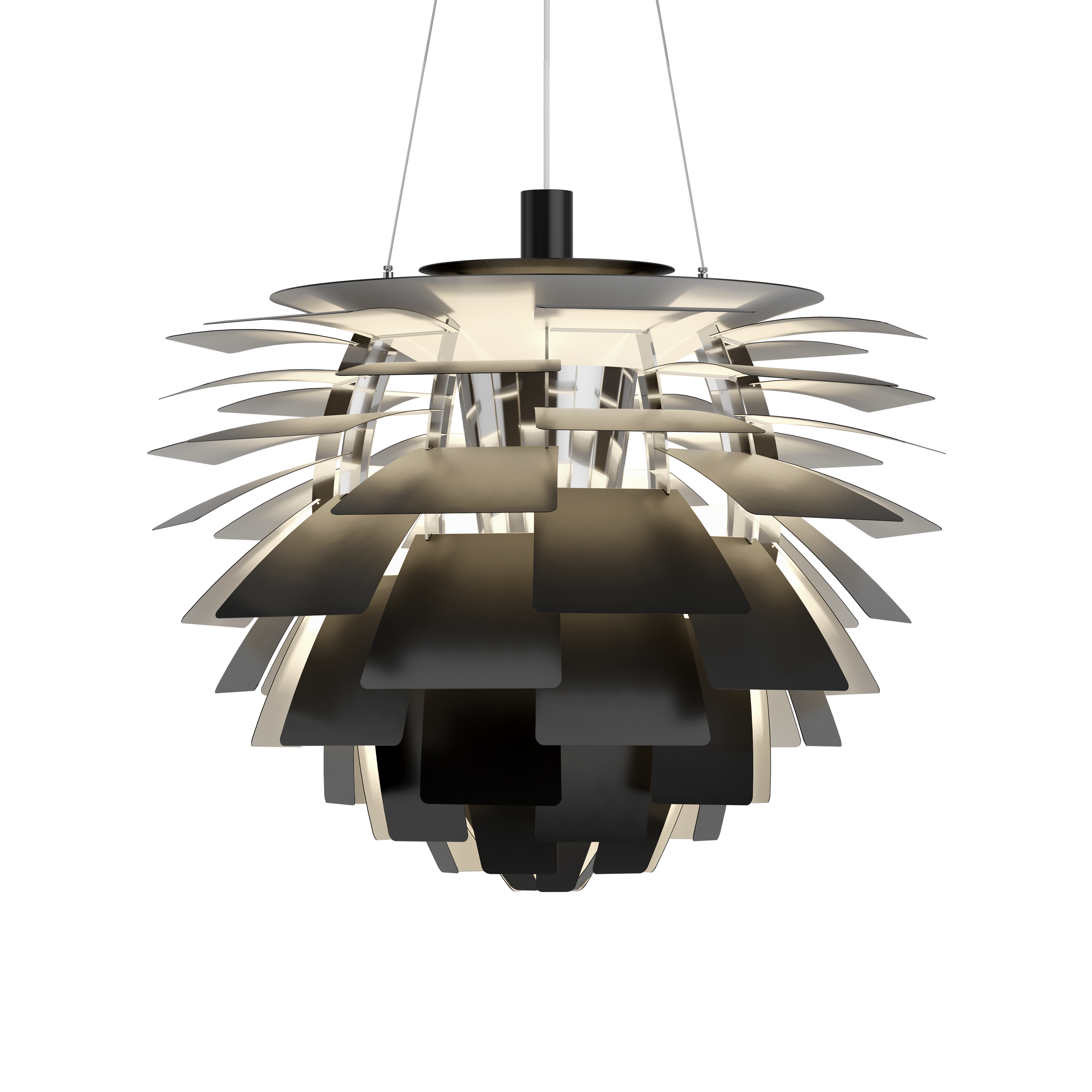 Louis Poulsen Pendelleuchte PH Artichoke Ø720 Schwarz Louis Poulsen Pendelleuchte PH Artichoke Ø720 Schwarz