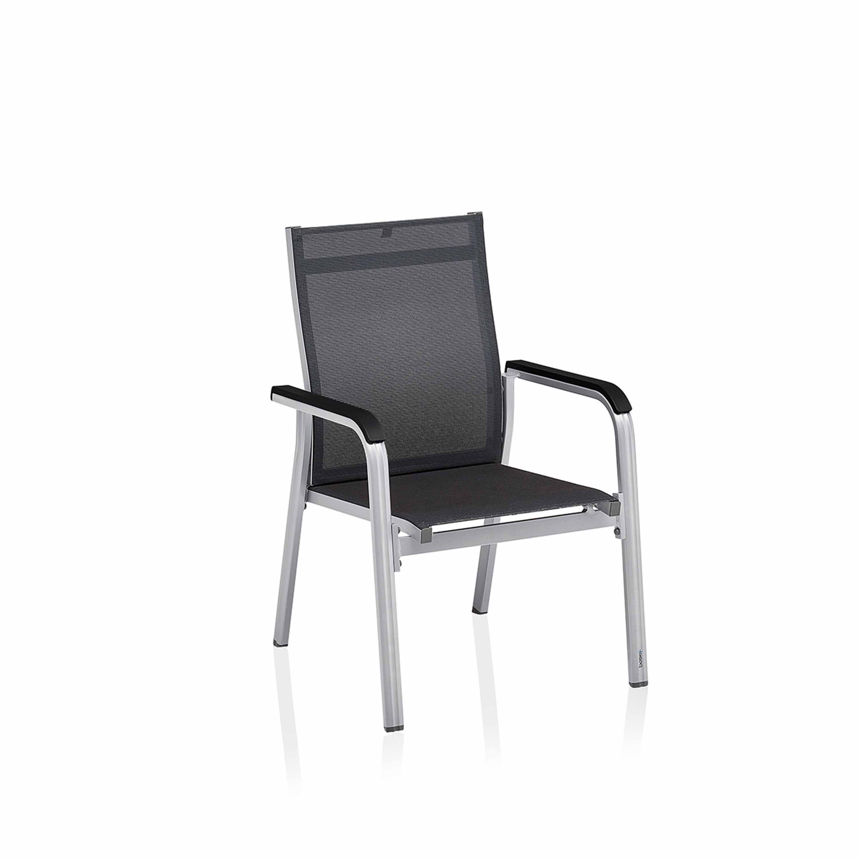 Kettler Gartenstuhl Basic Premium Silber/Lakritz Kettler Gartenstuhl Basic Premium Silber/Lakritz