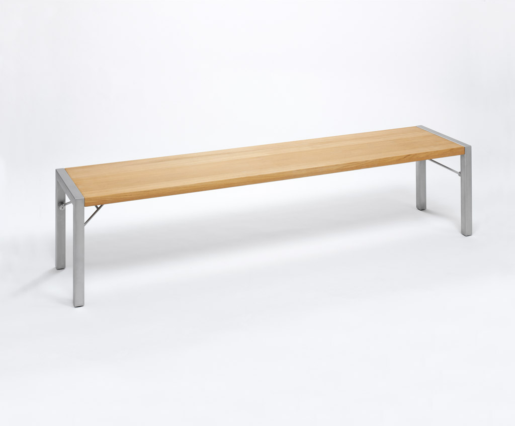 Weishäupl Gartenbank Flip 160x43 cm Edelstahl Grau Weishäupl Gartenbank Flip 160x43 cm Edelstahl Grau