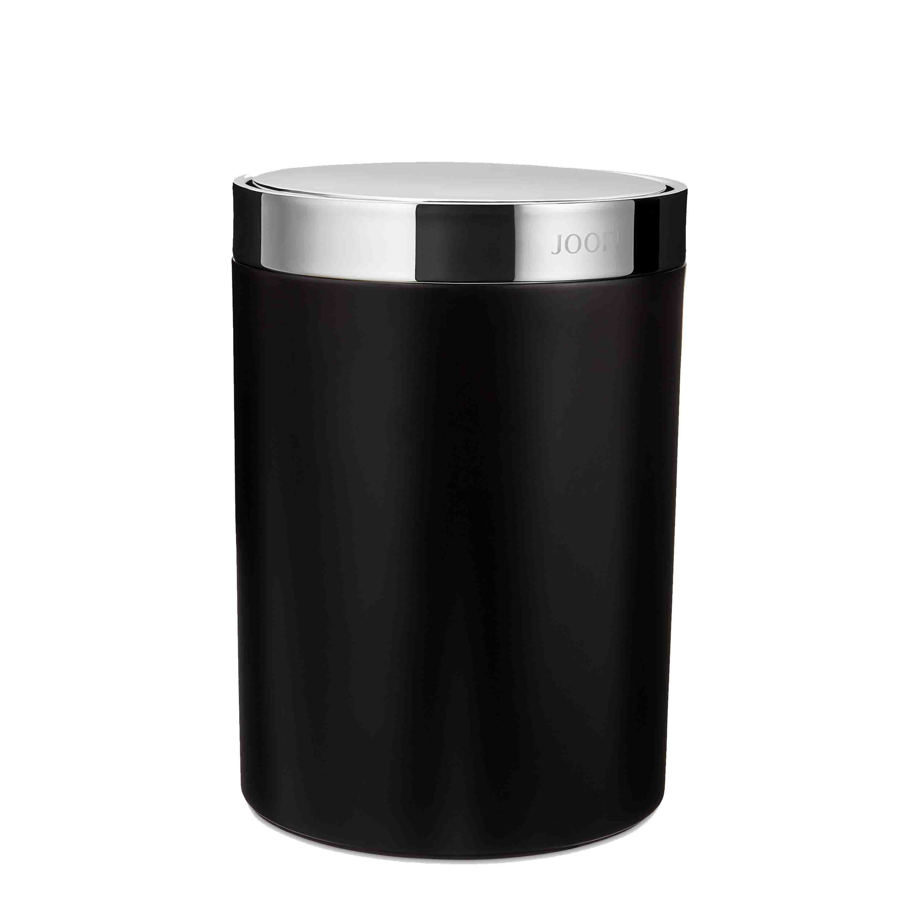 Joop! Badeimer Chromeline mit Schwingdeckel Chrom Schwarz Joop! Badeimer Chromeline mit Schwingdeckel Chrom Schwarz