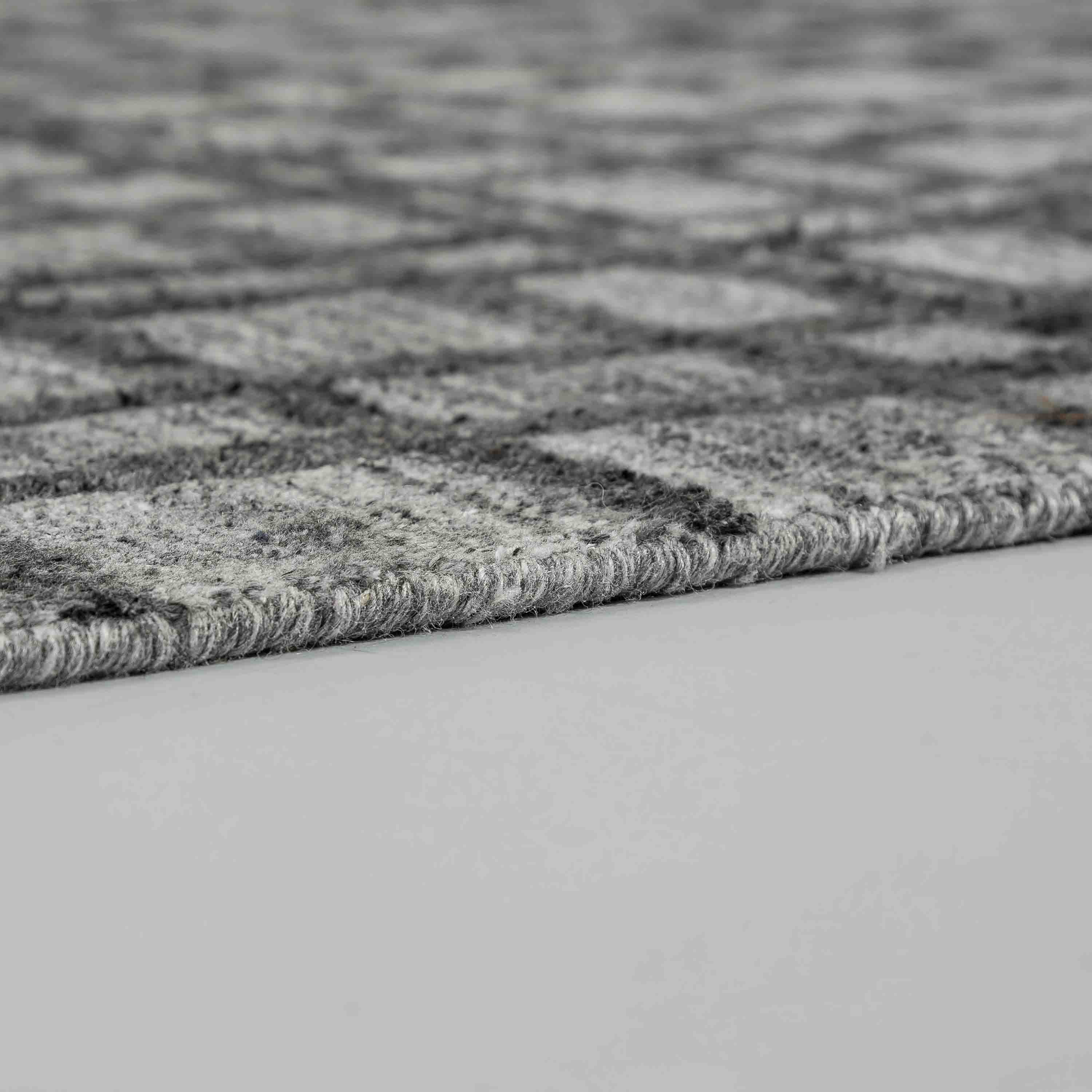 Schöner Wohnen Kollektion Teppich Cosetta 140x200 cm Gitter Grau