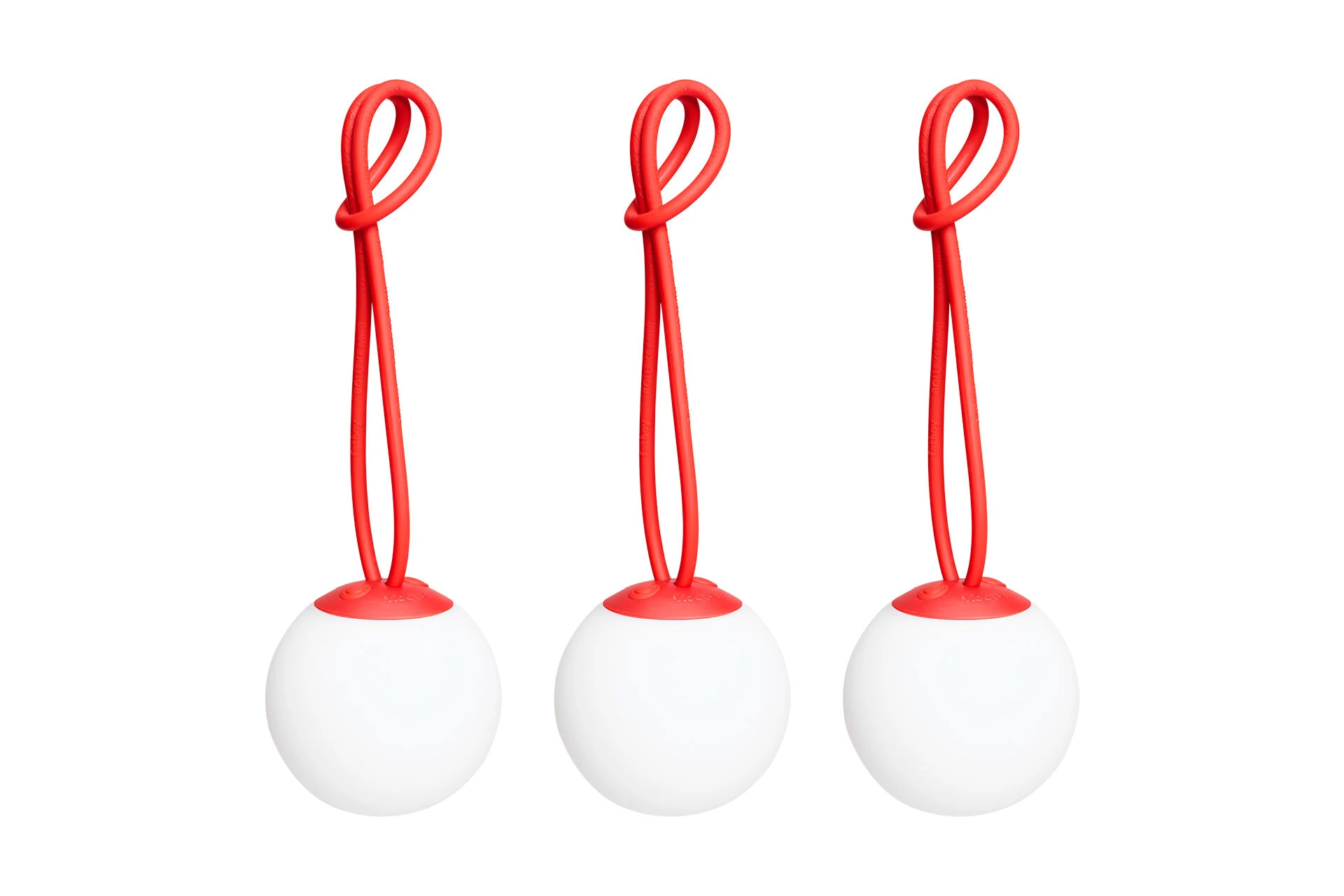 fatboy Sphärische Lampe Bolleke Mini Set  (3 Pcs) Red