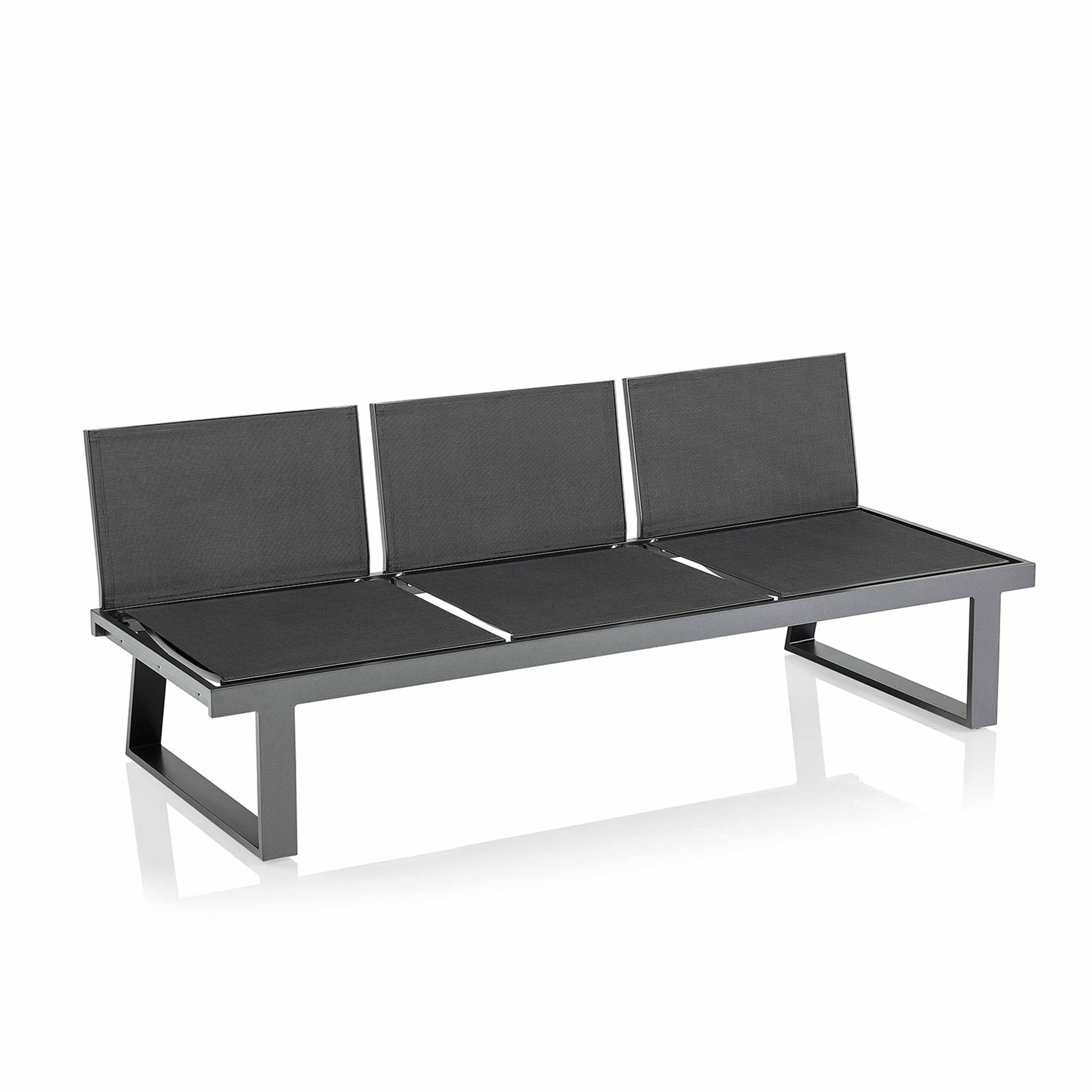 Kettler Gartensofa Rasmus Modular 3er-Sitzer Anthrazit/Charcoal Kettler Gartensofa Rasmus Modular 3er-Sitzer Anthrazit/Charcoal