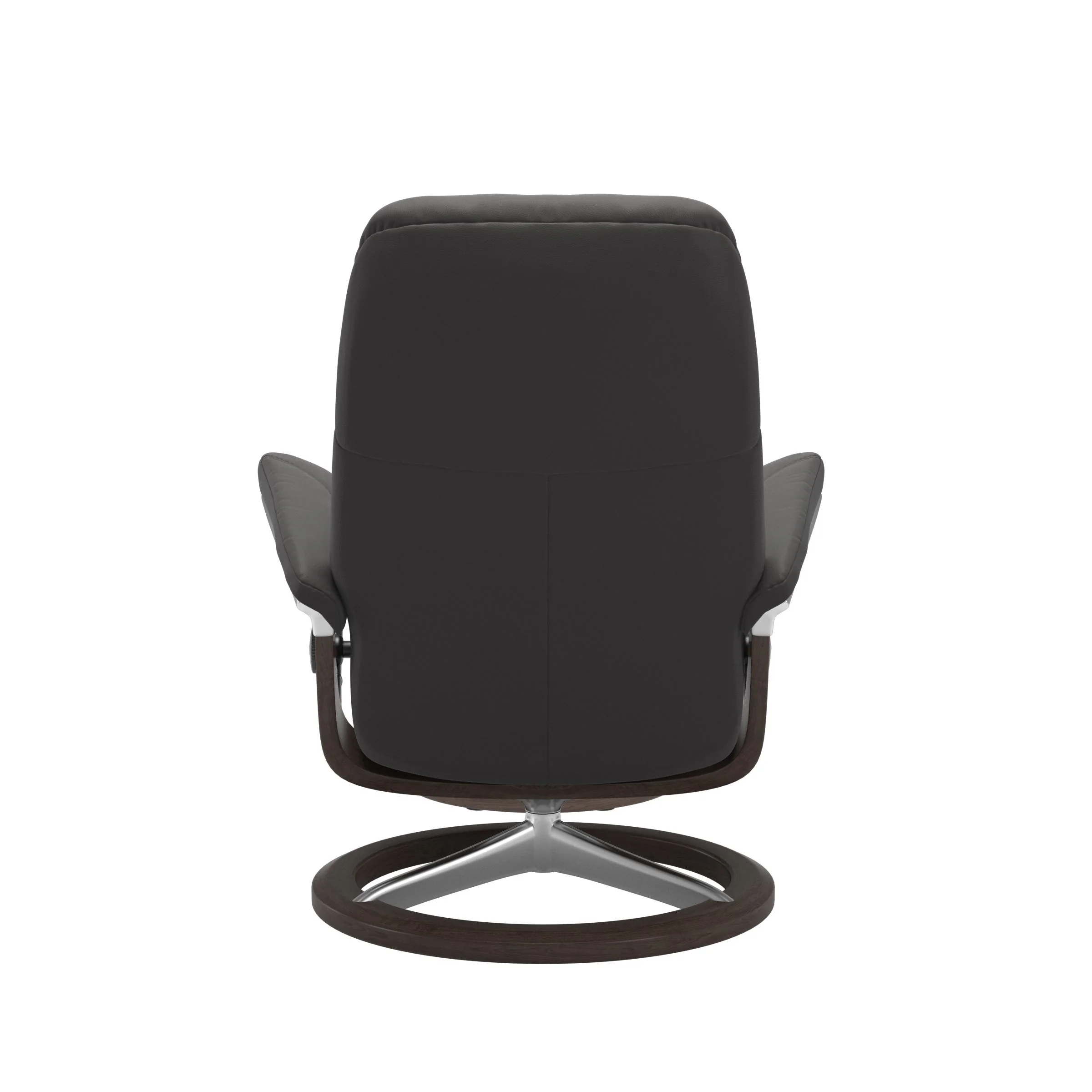 Stressless Consul Signature Sessel mit Hocker M Leder Paloma Rock Wenge Chrom