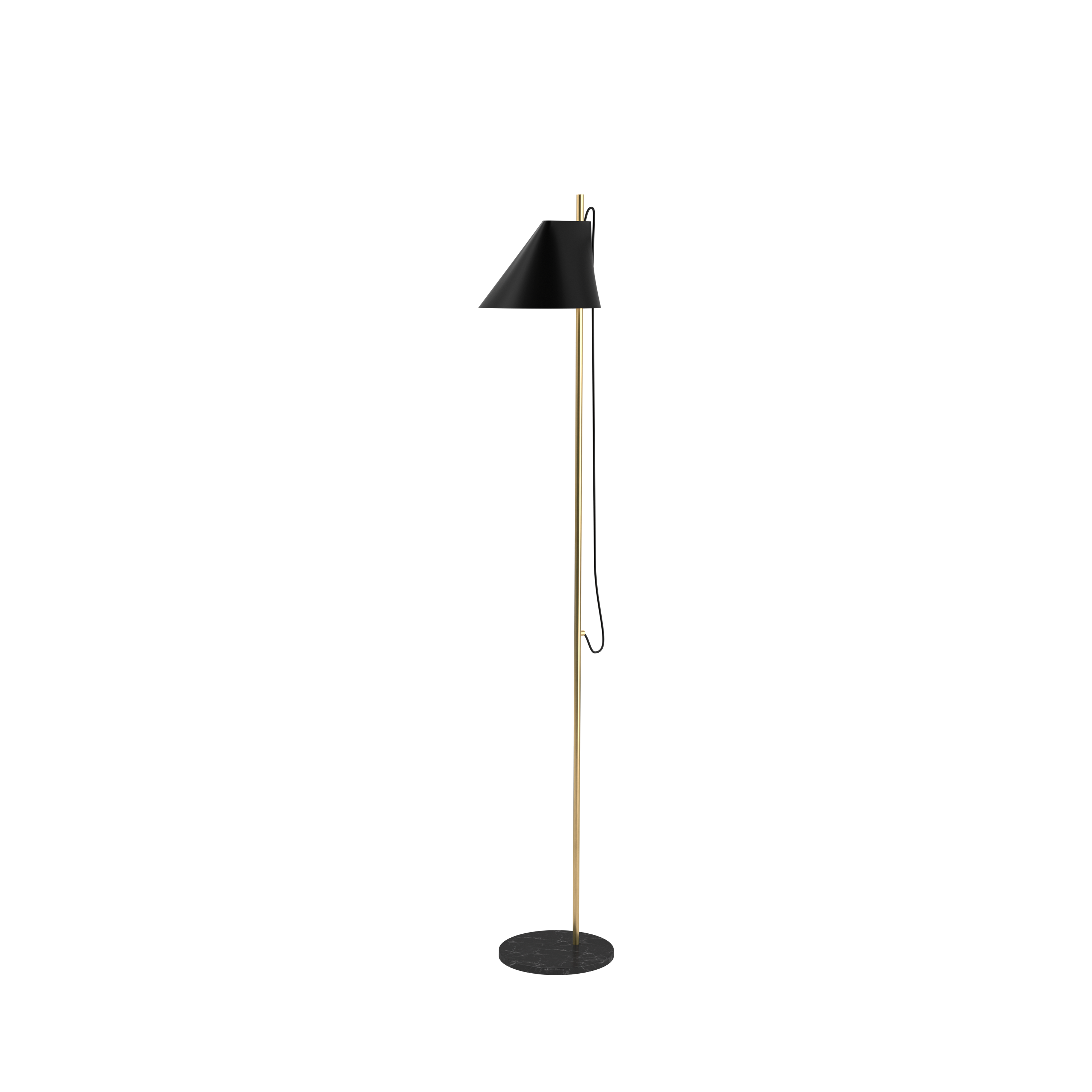 Louis Poulsen Stehleuchte Yuh Messing Schwarz Louis Poulsen Stehleuchte Yuh Messing Schwarz