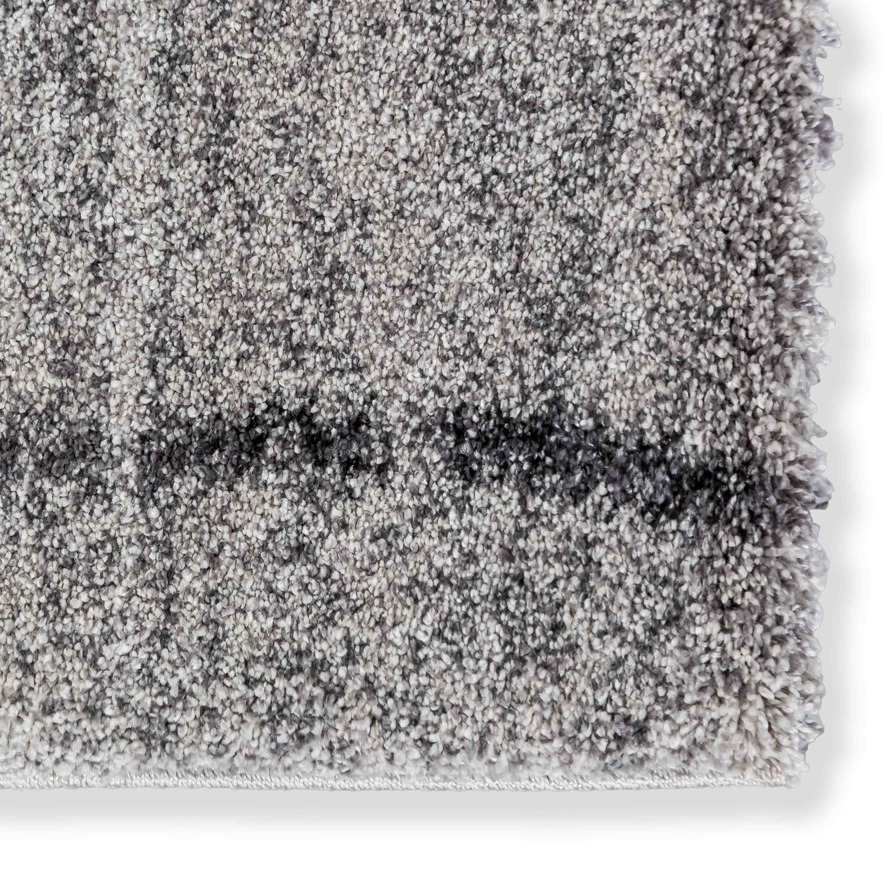 Astra Teppich Savona 67x130 cm Gitter Grau