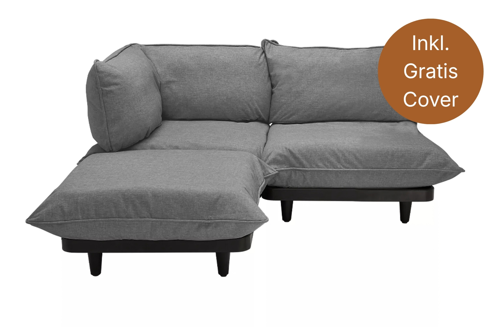 fatboy Gartensofa Paletti Set Medium Rock Grey