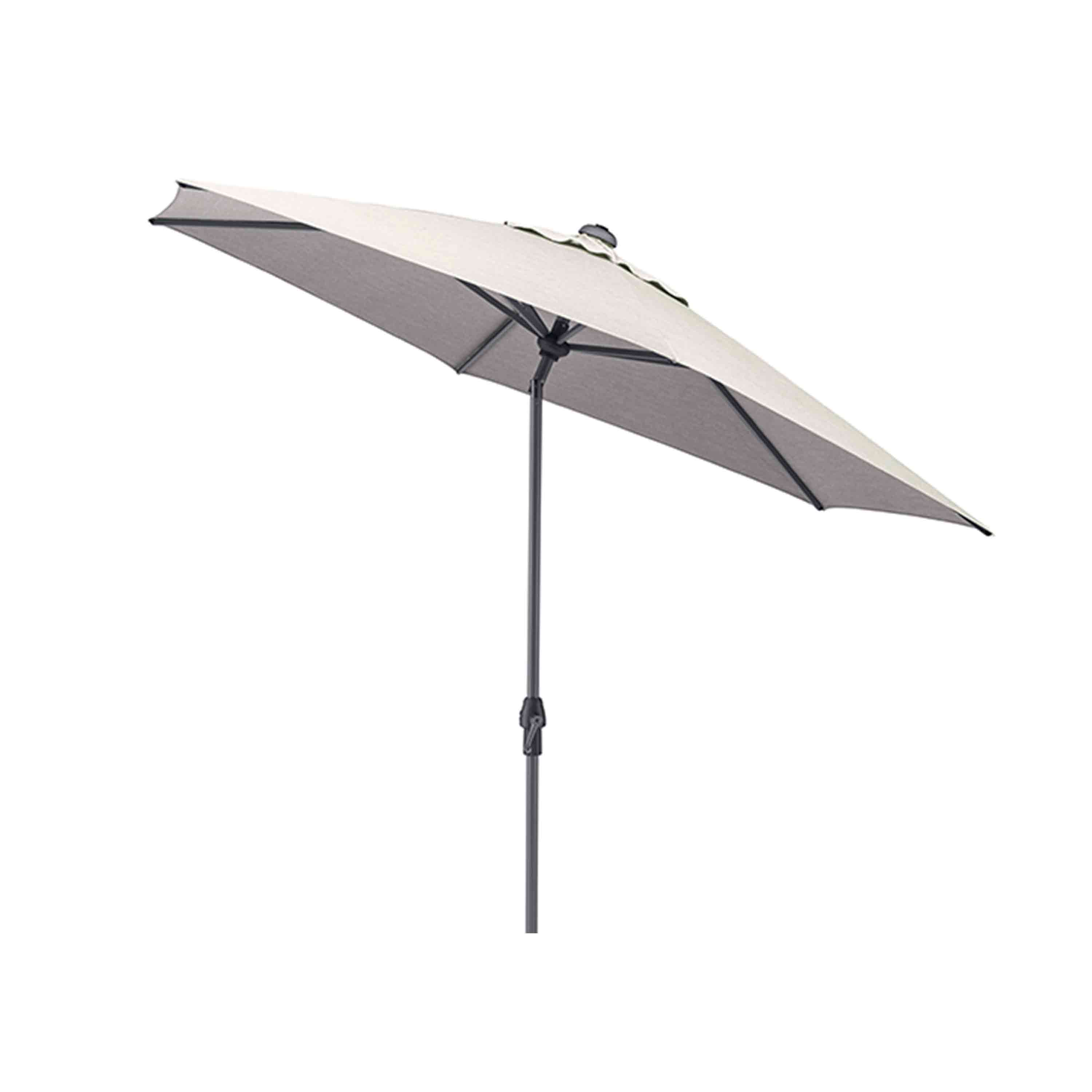 Kettler Sonnenschirm Easy Allround Kurbelschirm Ø 270 cm Anthrazit/Hellgrau Meliert Kettler Sonnenschirm Easy Allround Kurbelschirm Ø 270 cm Anthrazit/Hellgrau Meliert