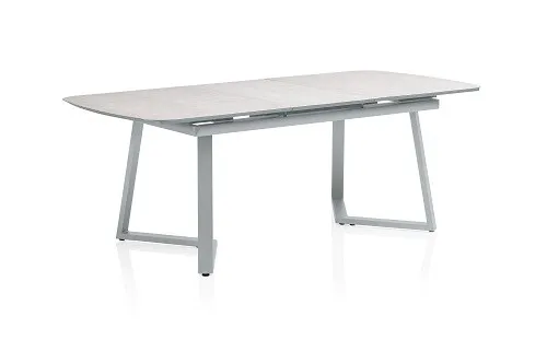 Kettler Gartentisch Alu-Keramik Silbergrau Kettler Gartentisch Alu-Keramik Silbergrau