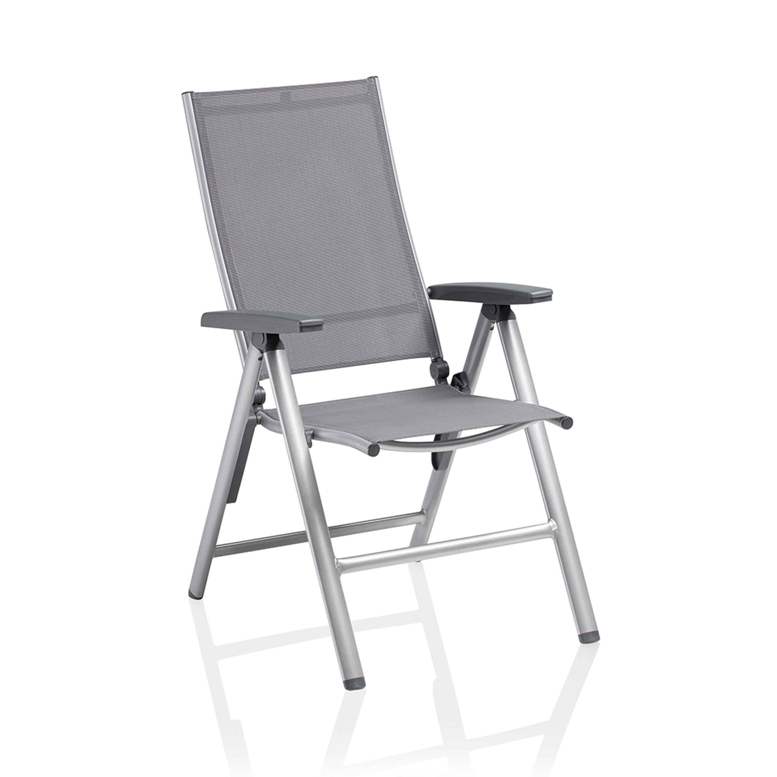 Kettler Gartensessel Cirrus Silver-Line Multipositionssessel Silber/Anthrazit-Grau Kettler Gartensessel Cirrus Silver-Line Multipositionssessel Silber/Anthrazit-Grau